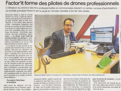 Factor'IT - Les formations de pilotes de drone dans Ouest France